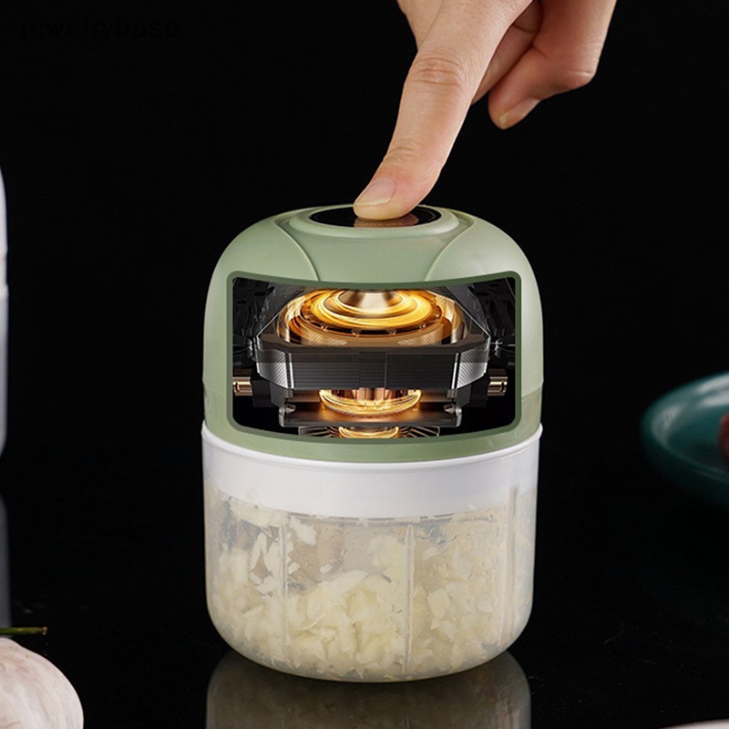 [jewelrybase] Rechargable Garlic Chopper Pasta Mesin Penggiling Daging Mincer Crusher Masher Boutique