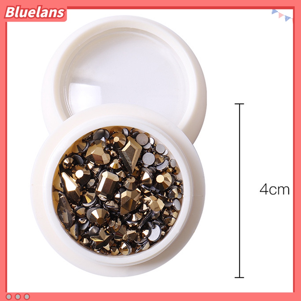 [BLM] Dekorasi Kuku Indah DIY Kubus Nail Art Berlian Imitasi Ringan Untuk Wanita