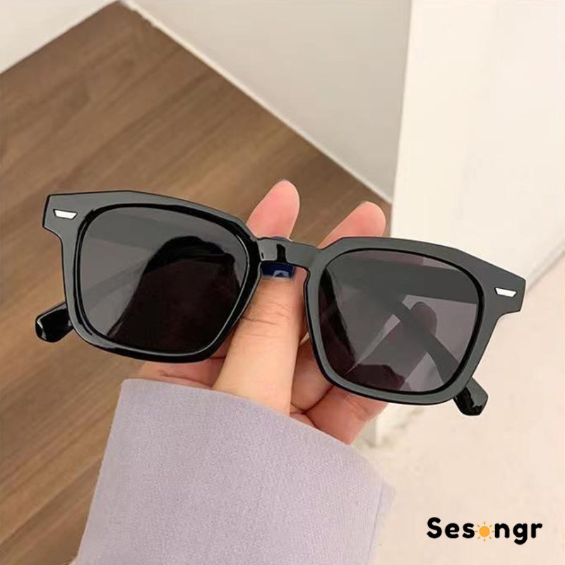 COD kacamata candy Kaca mata Hitam Pria Wanita Korean Fashion Gaya Candy Color Retro Sunglasses - SG