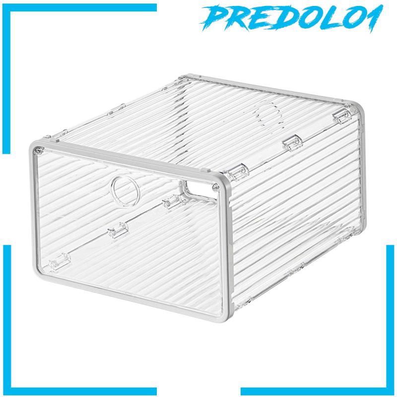 [Predolo1] Kotak Penyimpanan Sepatu Shoe Organizer with Lid Tempat Sepatu Untuk Apartemen Closet RV