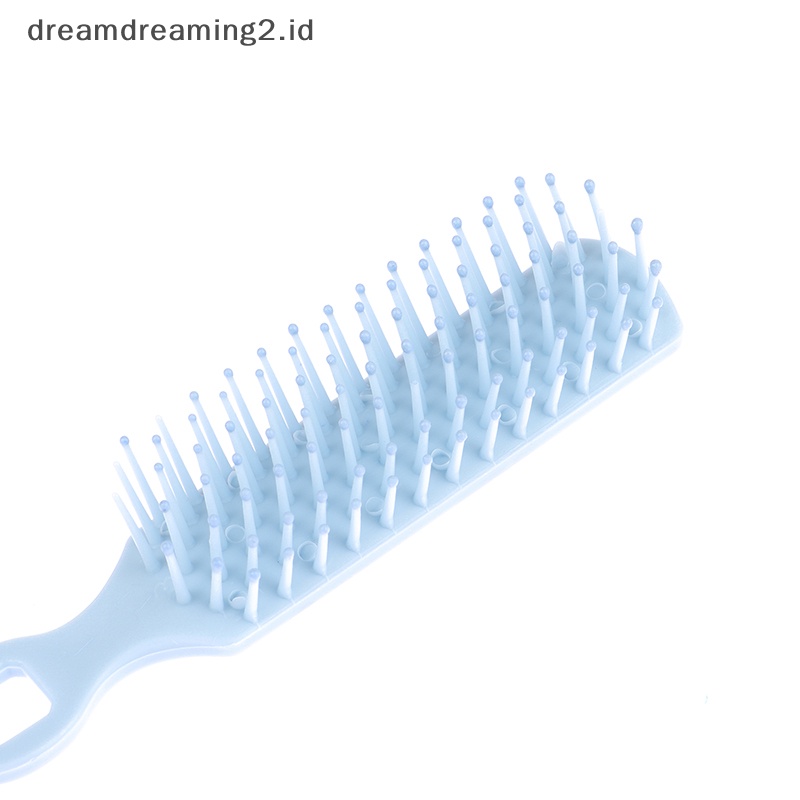 (drea) Sisir Rib Cadangan Perawatan Rambut Praktis New Chic Plastic Man Hairdressing Brush //