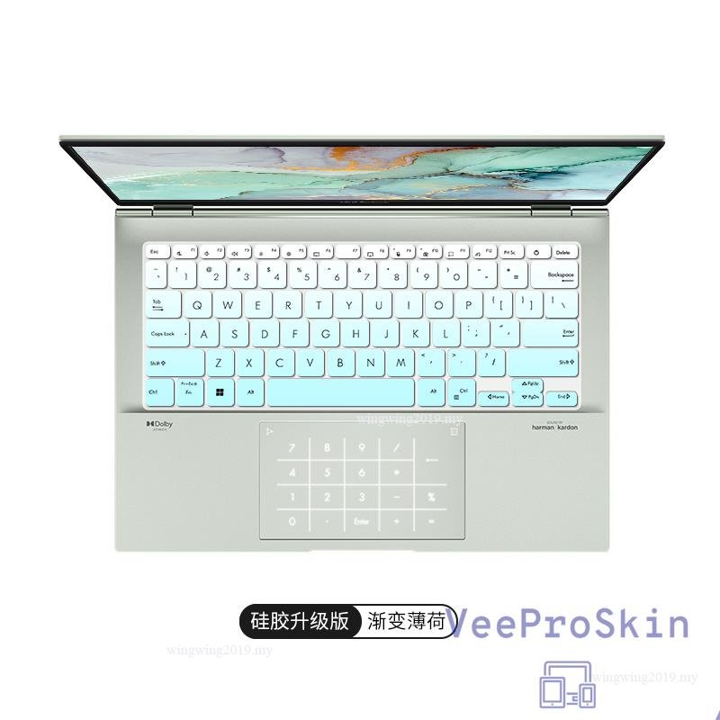 Untuk Asus VivoBook S14 Flip TN3402 TN3402Q TN3402QA TN3402YA S14 Flip OLED TN3402 QA YA Silikon Laptop Keyboard Cover Pelindung