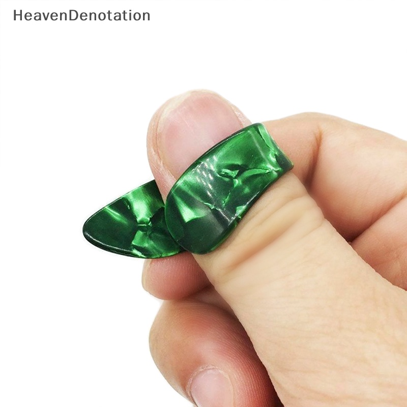 [HeavenDenotation] 1pc Thumb Finger Guitar Pick Akustik Elektrik Celluloid Mediator Thumbpicks HDV