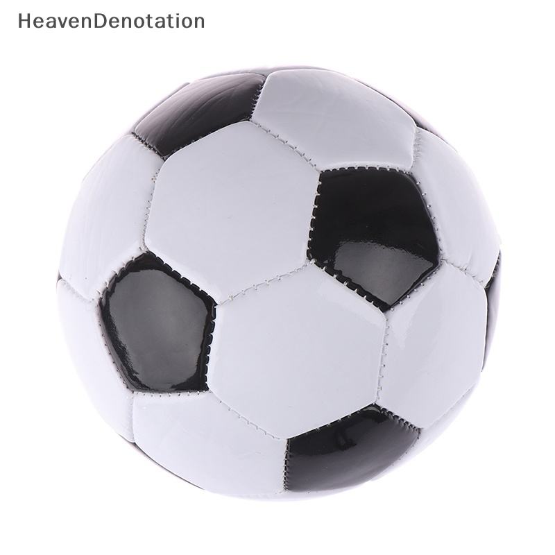 [HeavenDenotation] 1pc Bola Sepak Bola Anak PVC Ukuran 2bola Latihan Hitam Putih Klasik HDV