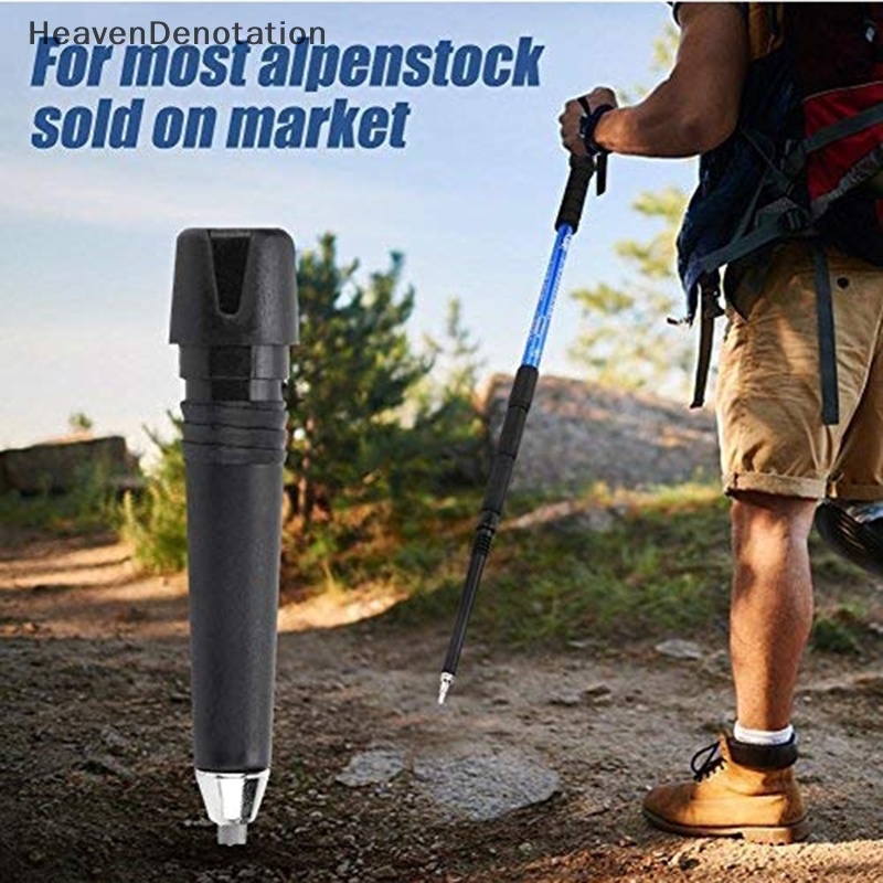 [HeavenDenotation] Tongkat Camping Hiking Tip End Cane Rod Crutch Tongkat Panjat Tiang Trekking HDV