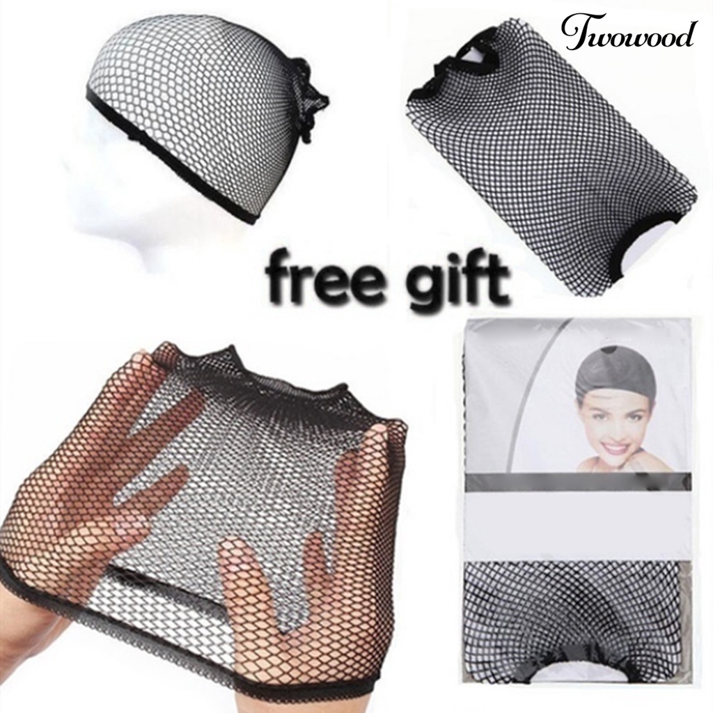 Twowood Wanita Panjang Bergelombang Wig Cnetral Parting Gaya Gradien Keriting Mawar Rambut Bersih Sopak