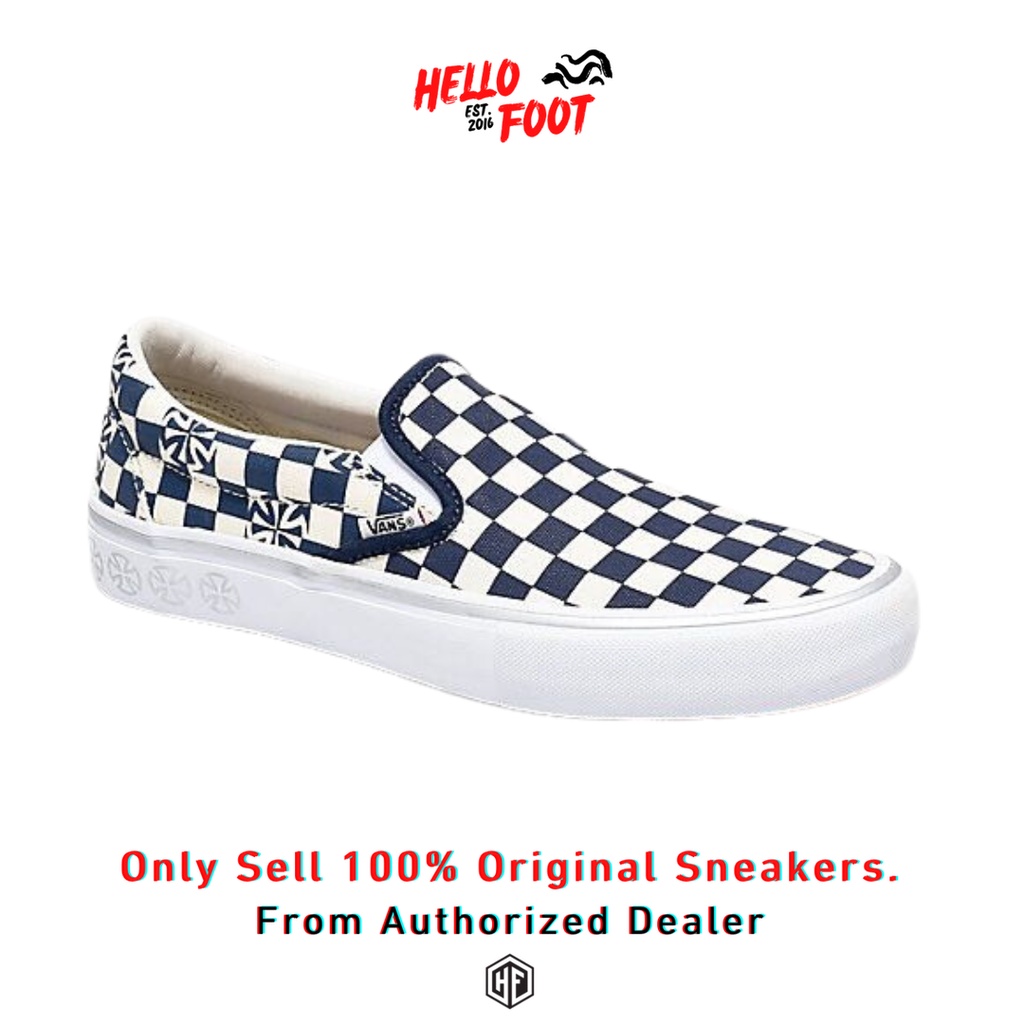 Sepatu Vans Slipon Pro X Independent Marshmallow/Dressblue VN0A347VS5L [100% Resmi Store]