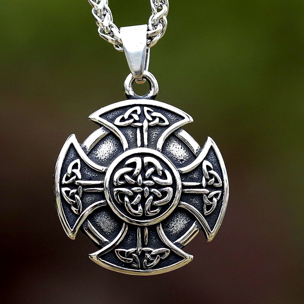 New Fashion Norse Viking Valknut Celtic Cross Kalung Rantai Perhiasan