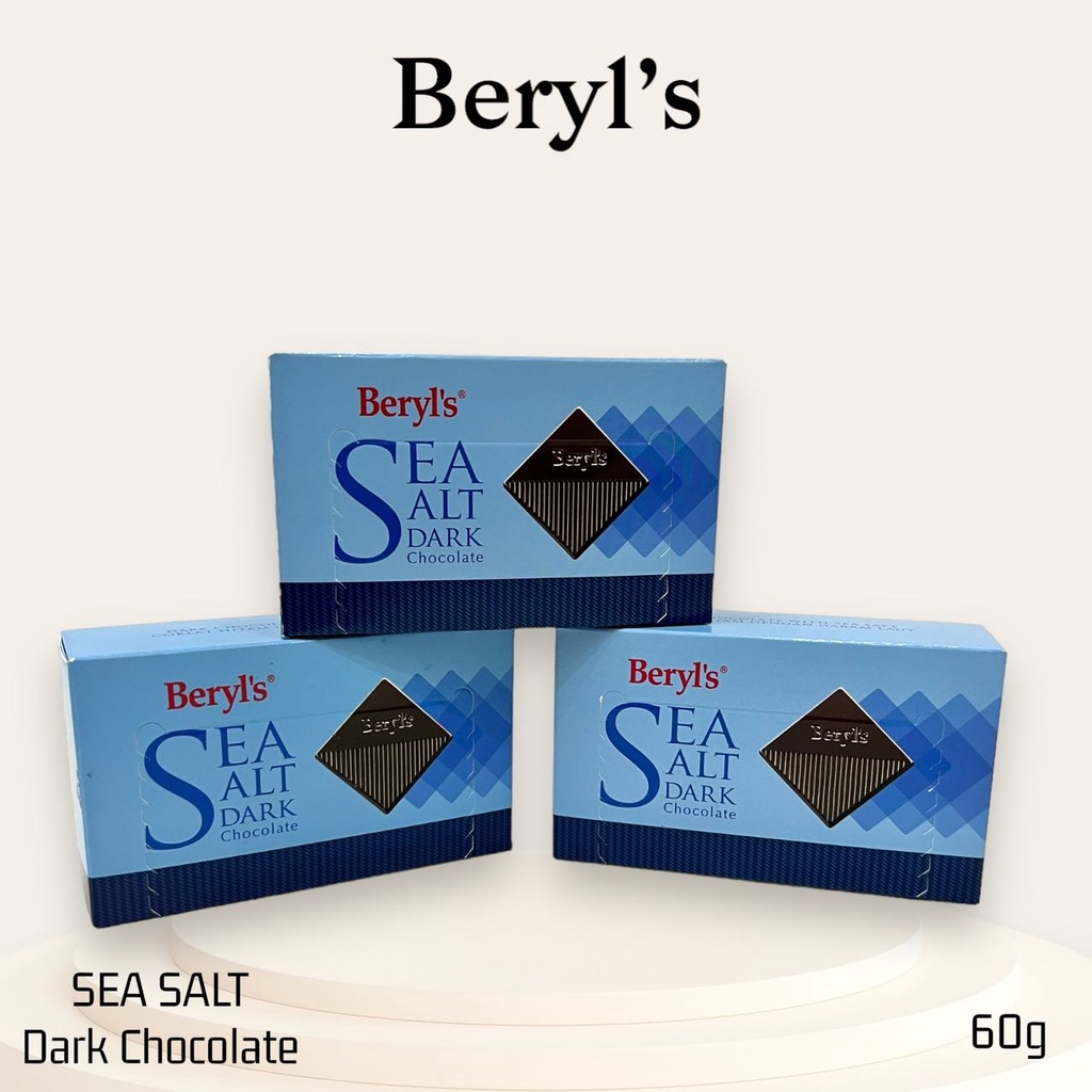 

Cokelat Box Beryl's SEA Salt Dark Chocolate 60g Malaysia 100% HALAL