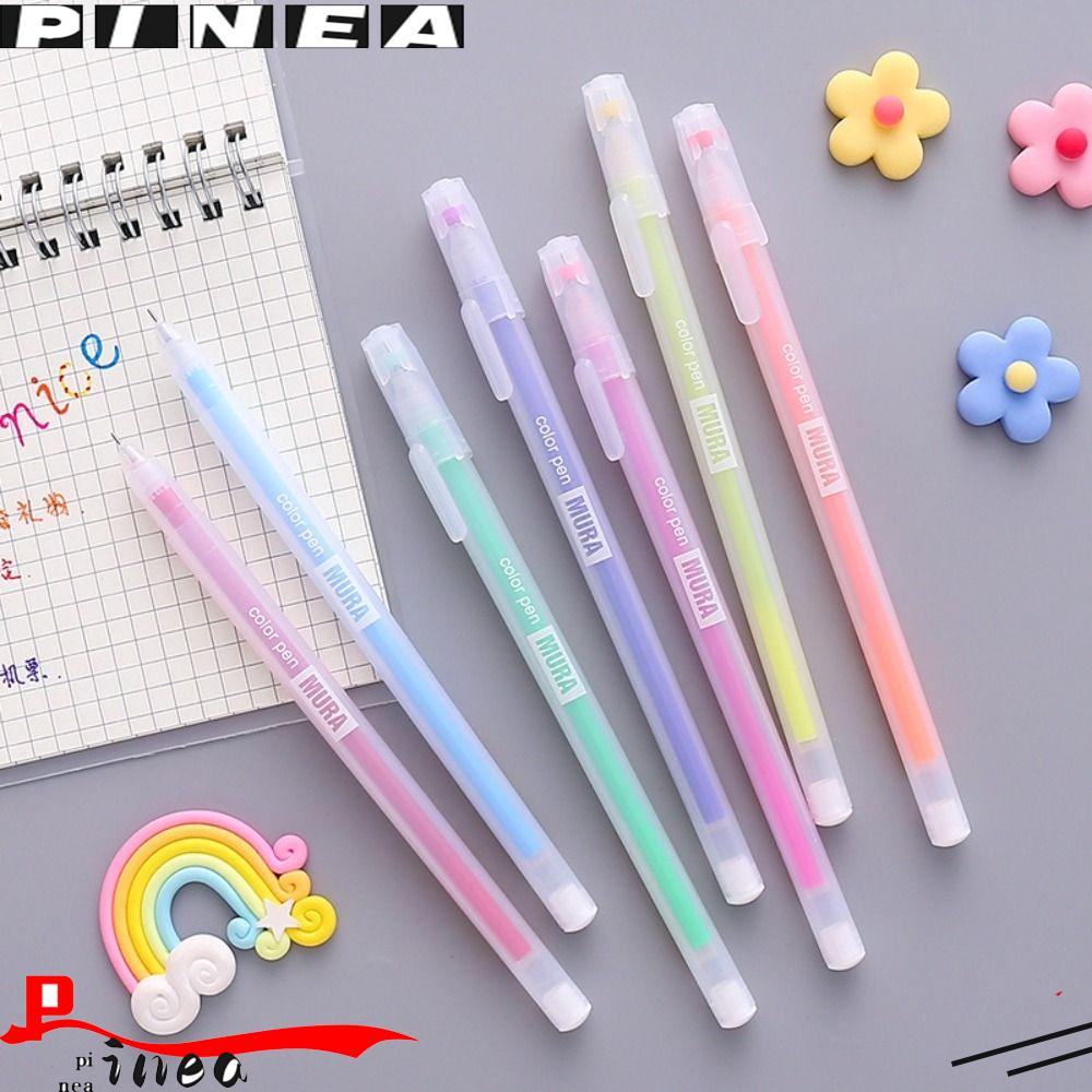 Nanas 12warna /Set Gel Pen Tinta Warna Hadiah Siswa Alat Tulis Pena Penandatanganan