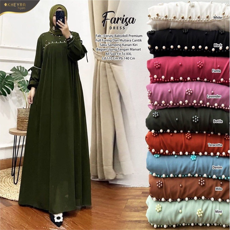 FARISA DRESS ORI KHEYRA | Ld110 Ceruty Premium full furing