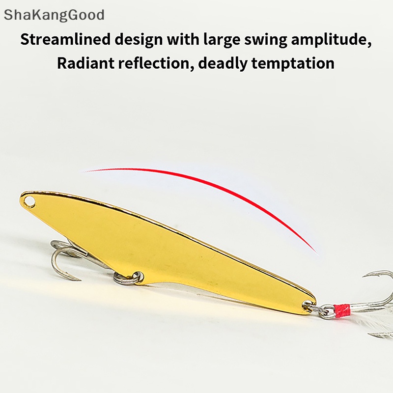 Selip 2pcs Lexin Qiandao Tasik Sabre VIB Sequin 11g15g18g23g Luya Sequin ultra far shore cast iron plate Tengger Mulut Kok Ikan mandarin bionic SKK