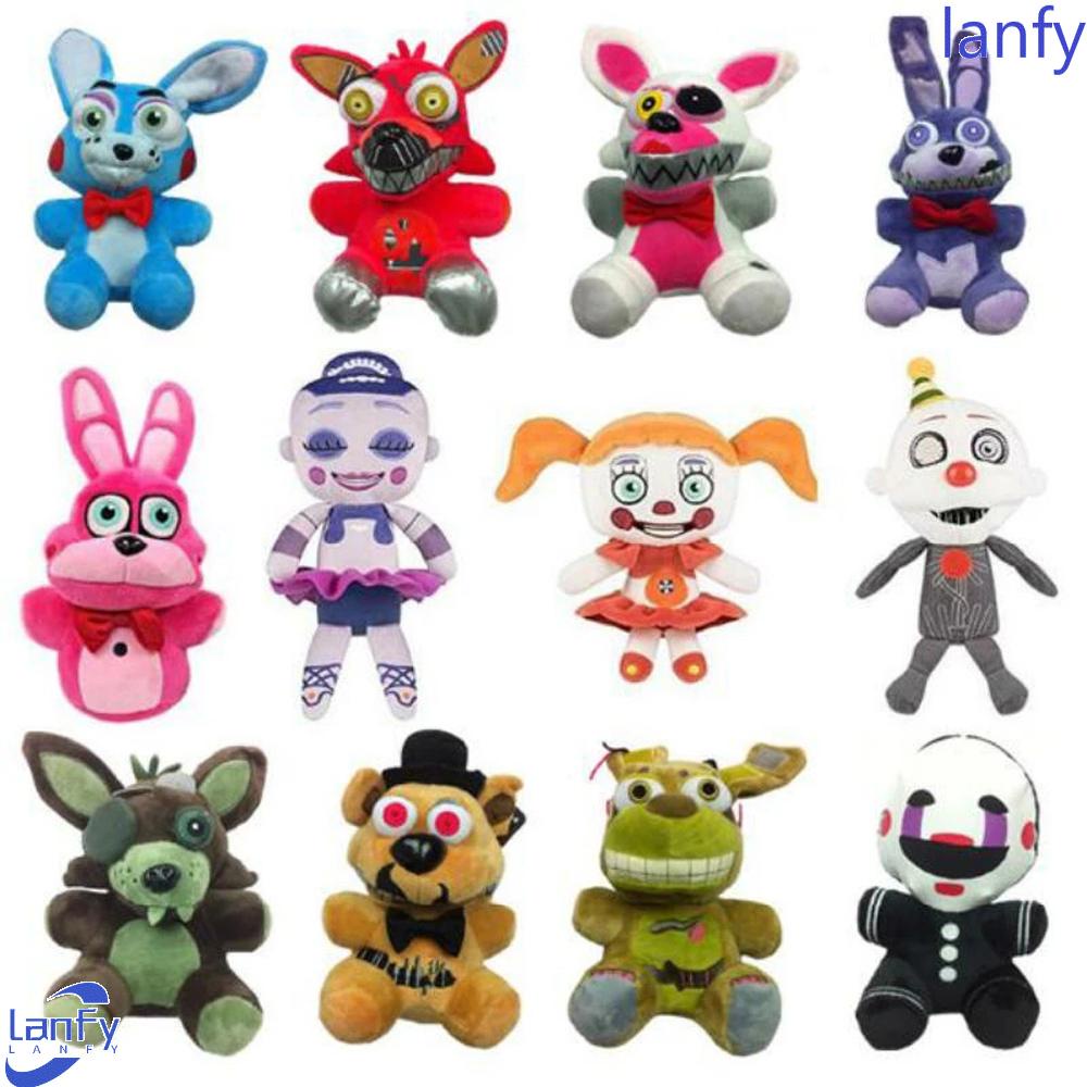 Lanfy Boneka Mainan Boneka Anime Hadiah Anak Chica Bonnie Duck FNAF Nightmare Freddy Bear Plushed Toy