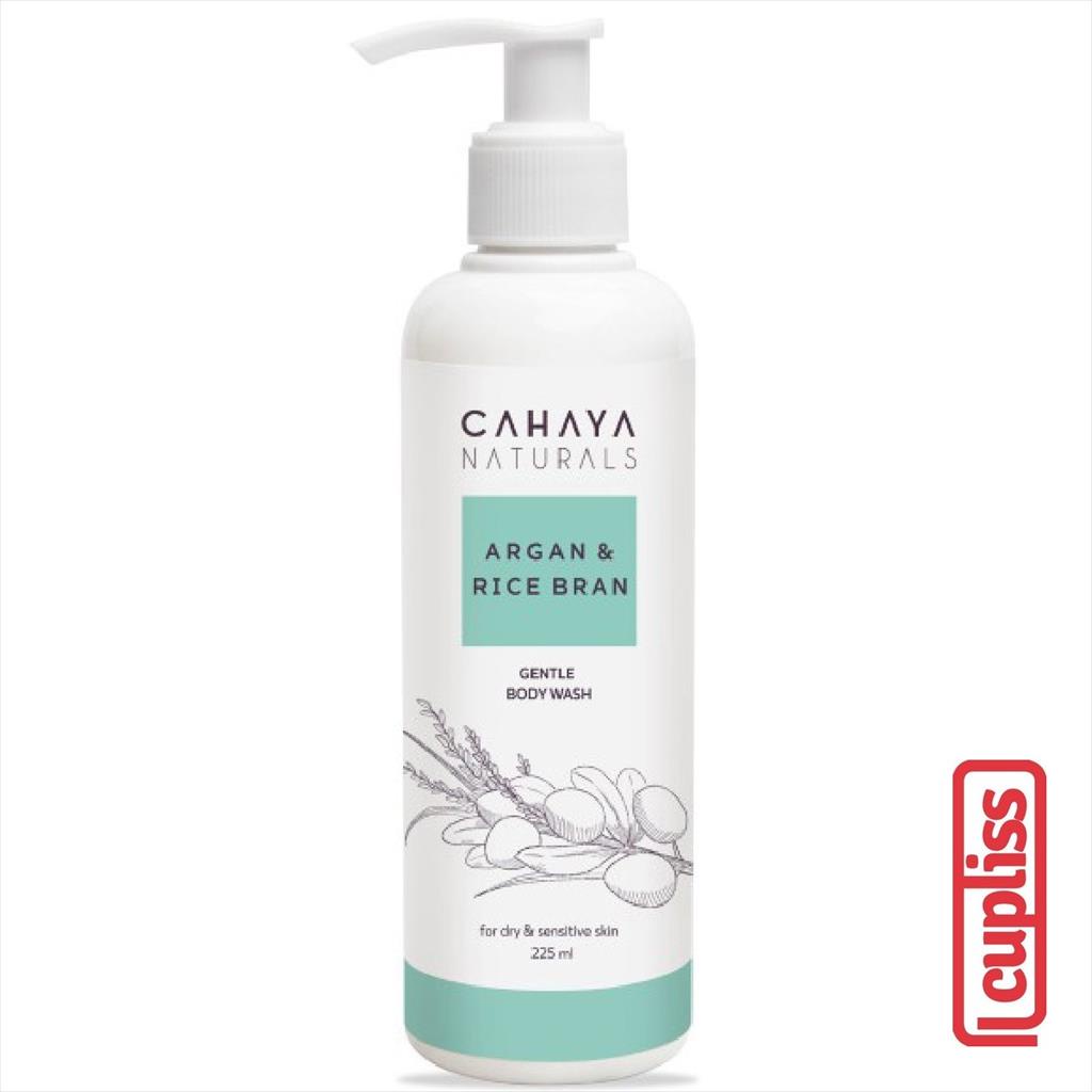 Cahaya Naturals Gentle Body  Wash Argan Rice Bran 225ml 12010102