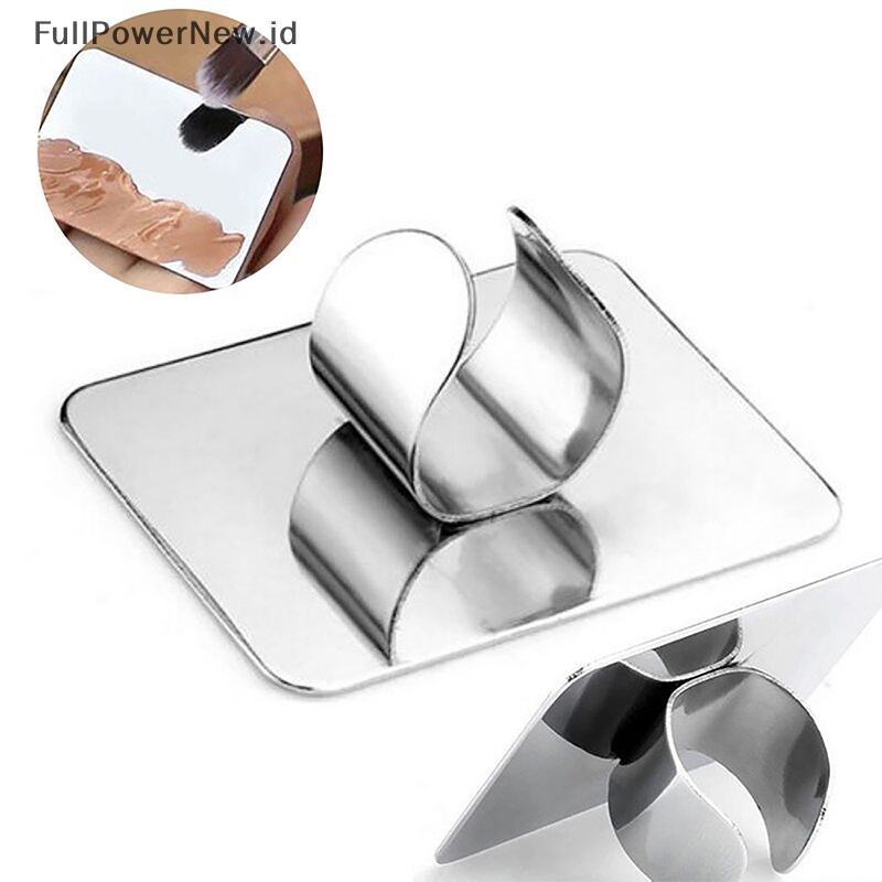 Power Stainless Steel Makeup Mixer Kosmetik Nail Art Mixing Set Palette Spatula Alat ID