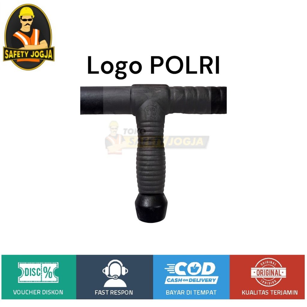 TONGKAT T SECURITY PENTUNGAN SATPAM HITAM