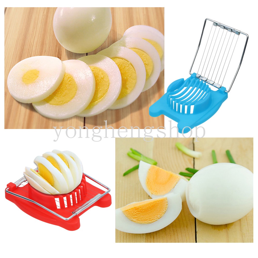 Multifungsi Stainless Steel Egg Slicer Chopper Lunch Meat Mushroom Fruit Cutter Manual Rebus Alat Pemotong Telur Anak Bento Maker Gadget Dapur