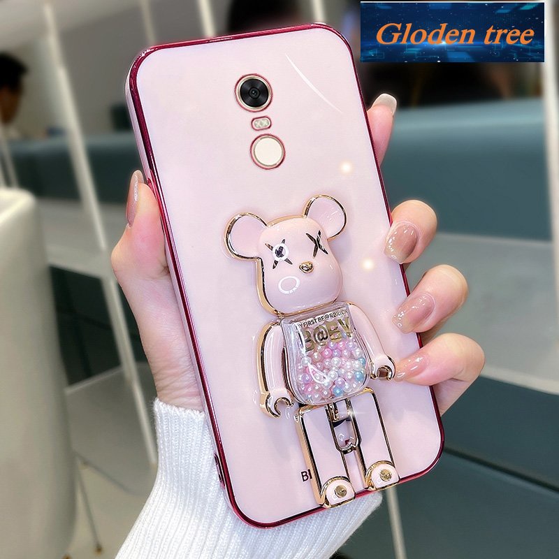 Toserbaloden tree -motifasing redmi 5 plus xiaomi redmi note 5 pro Casing ponsel kritingoftcase senggollectroplated silikon tahan guncangan umakurotector krancangan baru suketloden