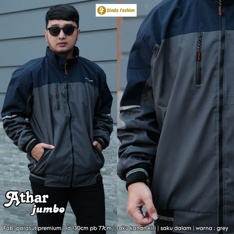 ATHAR JUMBO Jaket Parasut By DINDA | Ld130 Parasut Premium