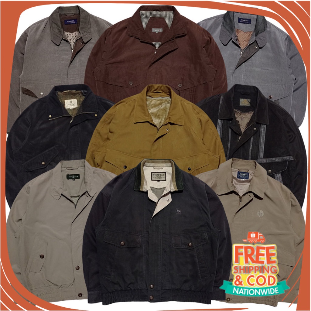 JAKET PERGI CAFE TREVELING KONSER/ (JAKET PREMIUM) JAKET MURAH VINTAGE HARRINGTON JAKET CASUAL  FLIG