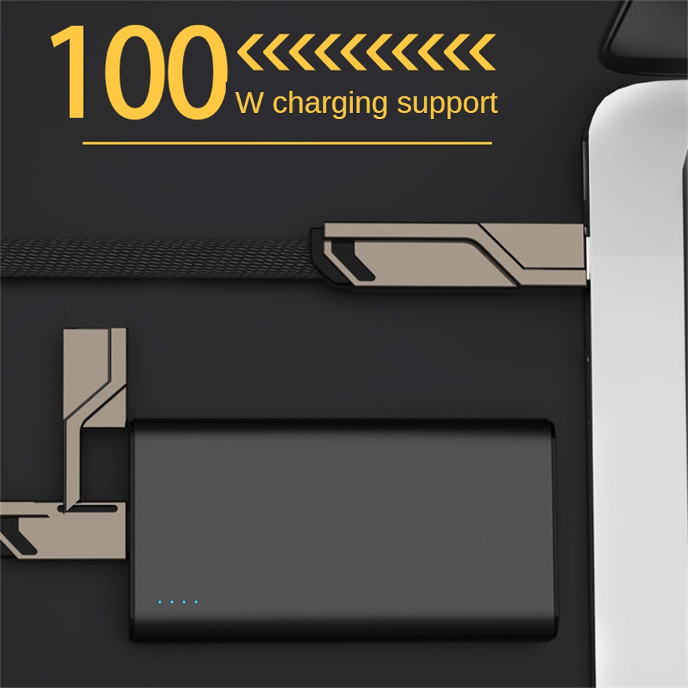 IPHONE Kabel Cas USB C Ke Tipe C 100W 4in1 Kabel PD Untuk Iphone14 13 12 Kabel Charger Cepat Handphone