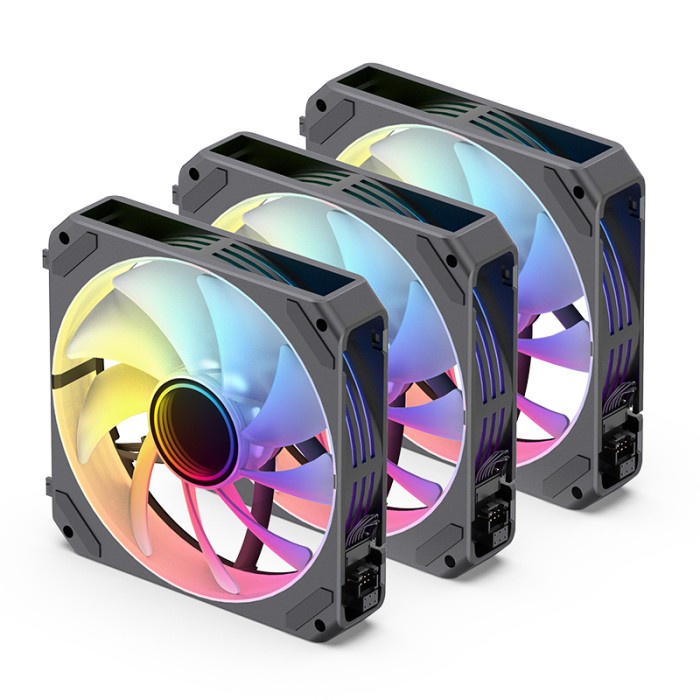 JONSBO ZG-120B BLACK ARGB IN1 FAN CASE KIPAS CASING 12CM RGB