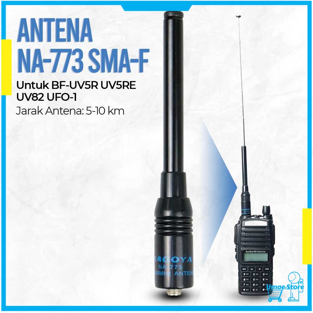 NAGOYA Antena NA-773 SMA-F for BF-UV5R UV5RE UV82 UFO-1 [100% ORIGINAL]