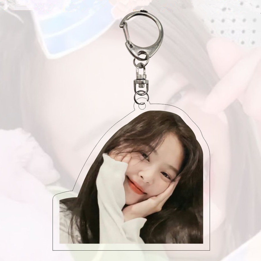 1pc Gantungan Kunci Akrilik Jennie Black Pink Kim Jennie Key Ring Gantung