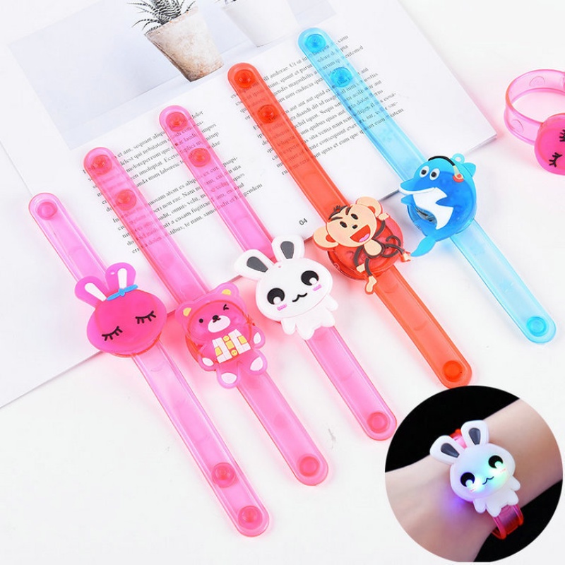 Kreatif Anak-Anak Gelang Hadir/Lucu Kartun LED Bercahaya Gelang/Konser Mendukung Gelang Neon/Keamanan Luar Ruangan Malam Lari Flash Gelang