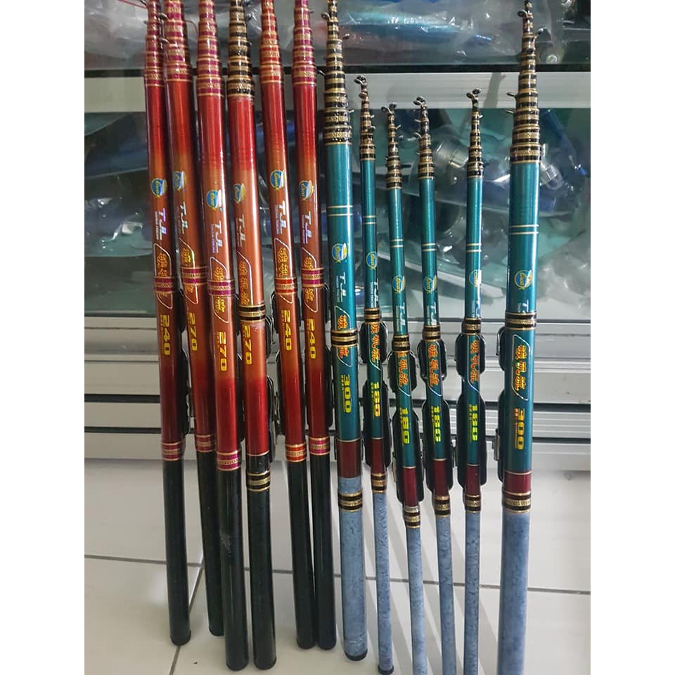 Joran Pancing / Tegek Ros Pendek Sudah Plus Kolong + Reel Seat