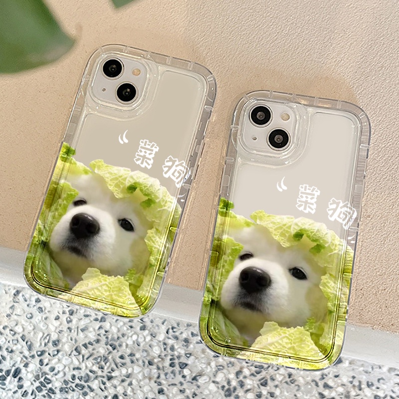 IPHONE Case Anjing Sayur Lucu Kompatibel Untuk Iphone7Plus8Plus6Plus11 14 13 12 Pro MAX XR X XS MAX SE Airbag Shockproof Cover