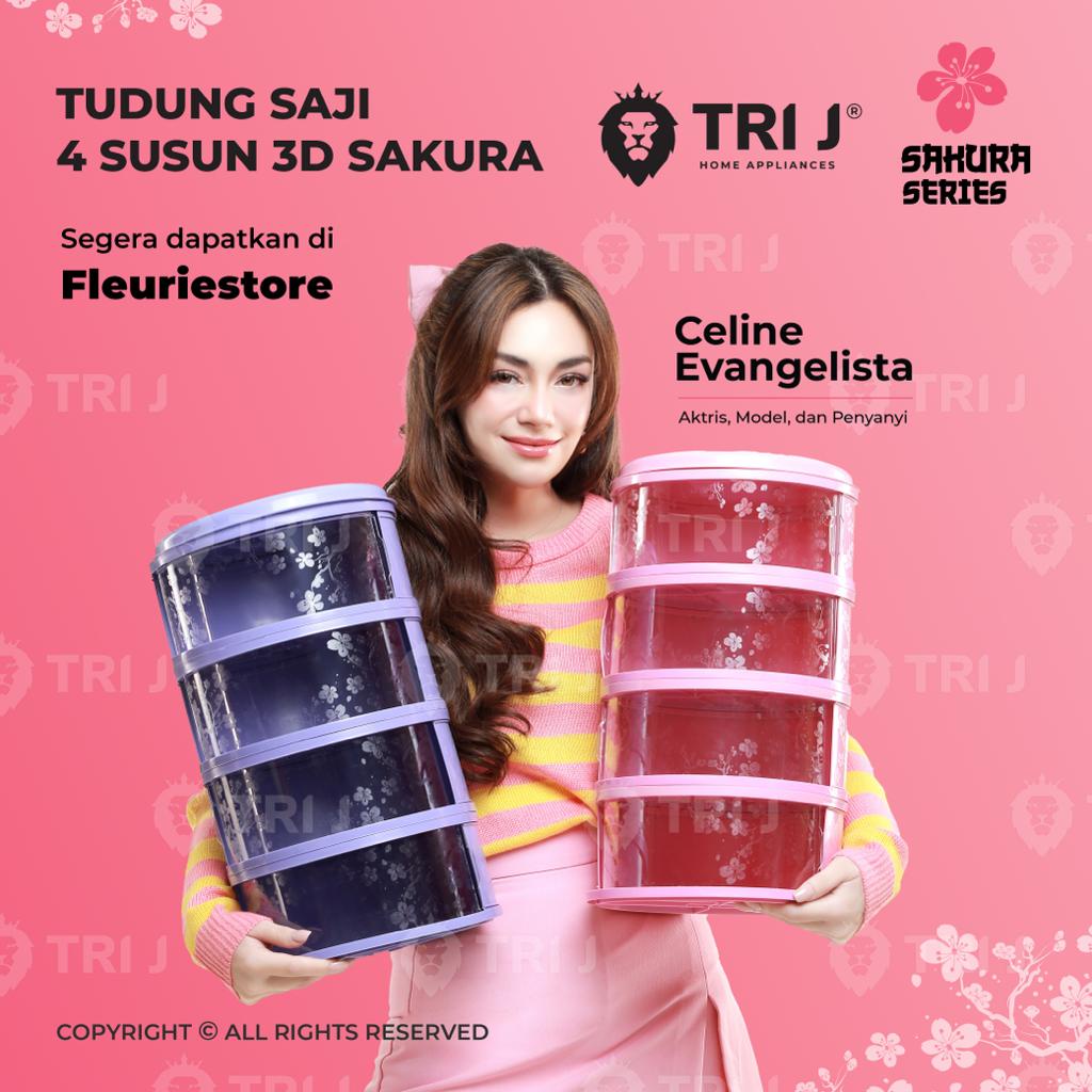 Food Storage 4 Susun / 5 Susun - Tudung Saji Susun 4 Layer READY