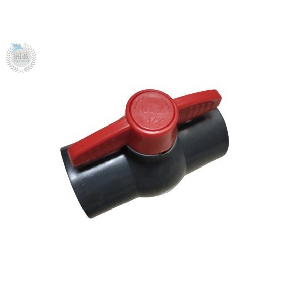 BALLVALEP PVC POLOS ONO 1 1/2 INCH BALL VALVE STOP KRAN 1.5 INCH OLS STOP KRAN AIR TEBAL POLOS BALL VALVE PVC