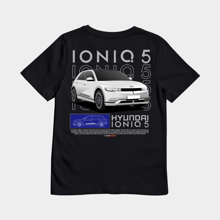KARIMAKE Kaos T Shirt Anak HYUNDAI IONIQ 5 Kaos Otomotif