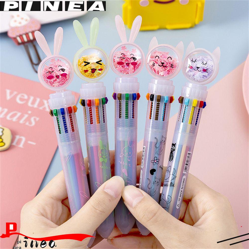 Nanas 1PC Multicolor Bolpoin Korean Style School Pen Sekolah Alat Tulis Kantor