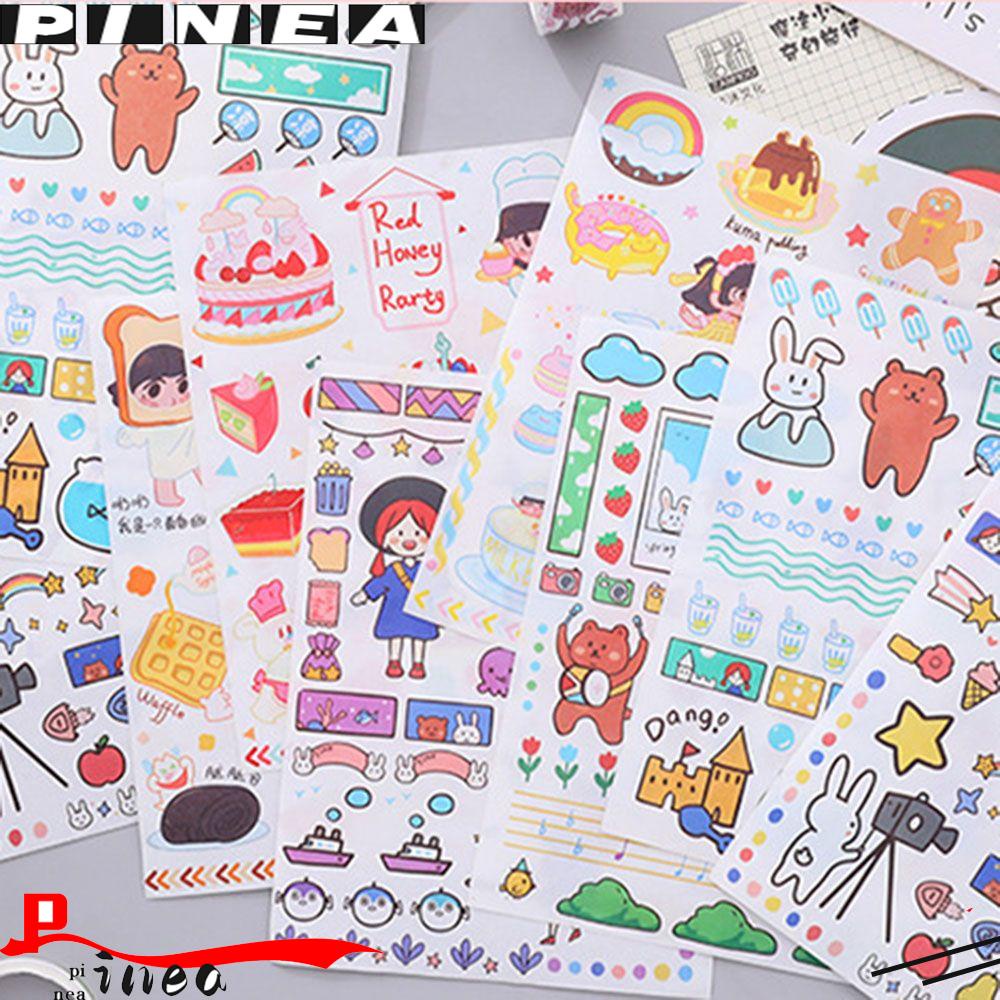 Stiker Scrapbooking Anak DIY Planner Diary Tempel Nanas