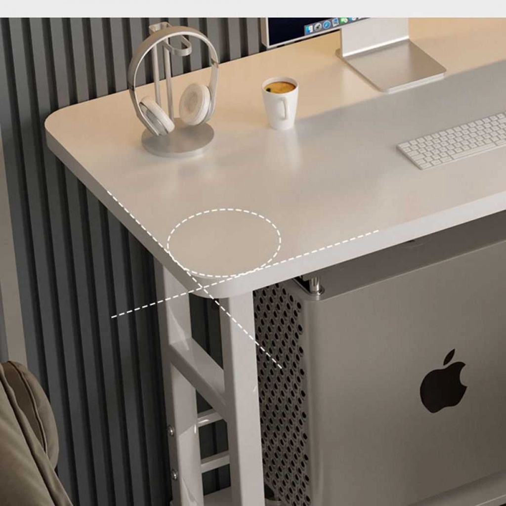 Meja Laptop Belajar Kerja Study Table Adjustable Double Layer 80x40cm