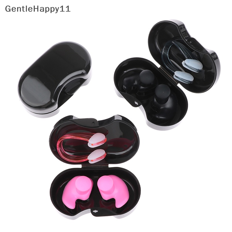 Gentlehappy 1pasang Earplug Renang Silikon Lembut Untuk Penyumbat Telinga Renang Anti Air Anti Bising id