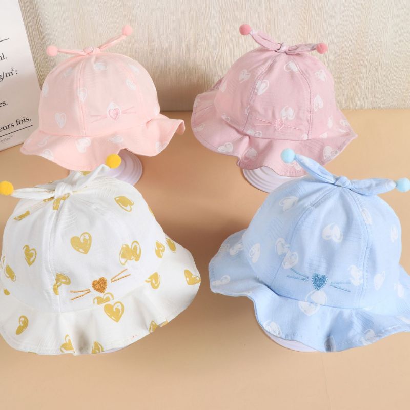 (Pimenova) Topi Anak  Sun Hat Fisherman Hat tapi bayi baby cap