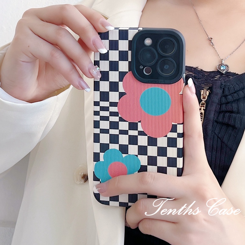 Kompatibel Untuk Iphone14 13 12 11 Pro Max X XR Xs Max7 8 Plus SE 2020warna Warni Bunga Ponsel Case Lembut Penutup Belakang