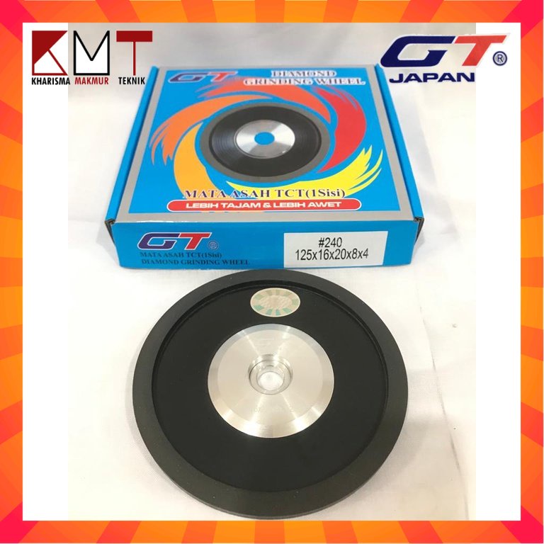 MATA ASAH / DIAMOND ASAH/ DIAMOND GRINDING WHEEL 1 SISI 5" #240 GT JAPAN