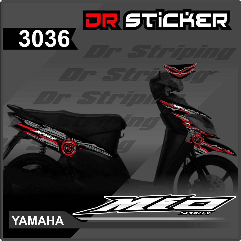 3036 Striping Variasi List Mio Sporty Karbu - Striping Variasi Striping Mio Sporty