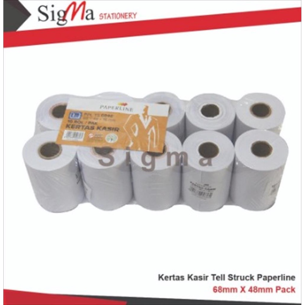 

Kertas Struk / Kertas Kasir 75x65 , 44 x 65 , 58 x 48 , 58 x 65 PAPERLINE berbagai ukuran (pack)