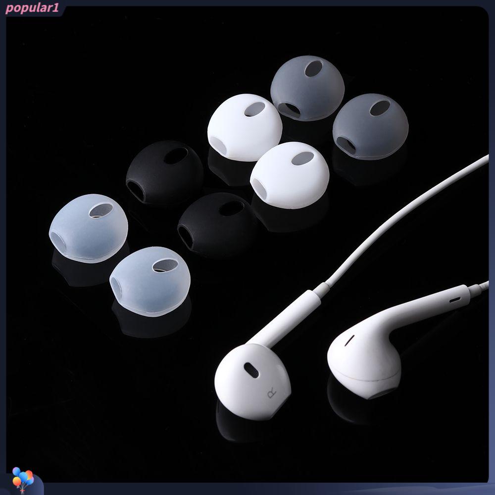 POPULAR Populer Silicone Earbuds Cover Lembut Pelindung Lengan Headset Ear pads Case Untuk Ap iP Phone Earphone