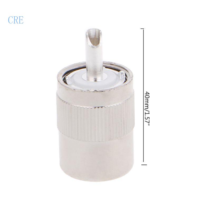 Cre UHF Male PL259 Plug Solder RG8 RG213 LMR400 Konektor Kabel 7D-FB Silver