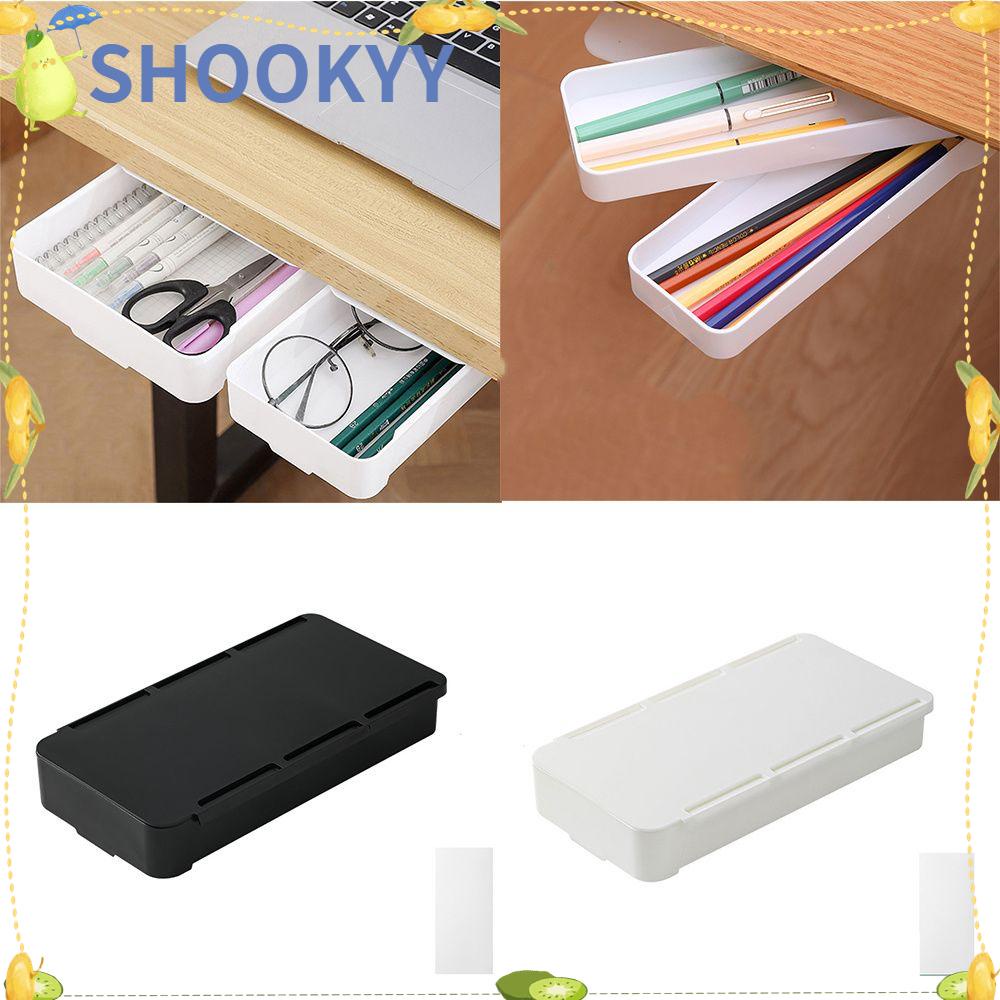 CHOOKYY Chookyy Kotak Rak Penyimpanan Kamar Tidur/ Meja Kotak Alat Tulis Siswa Desktop Organizer Storage Box Bawah Meja Tipe Laci