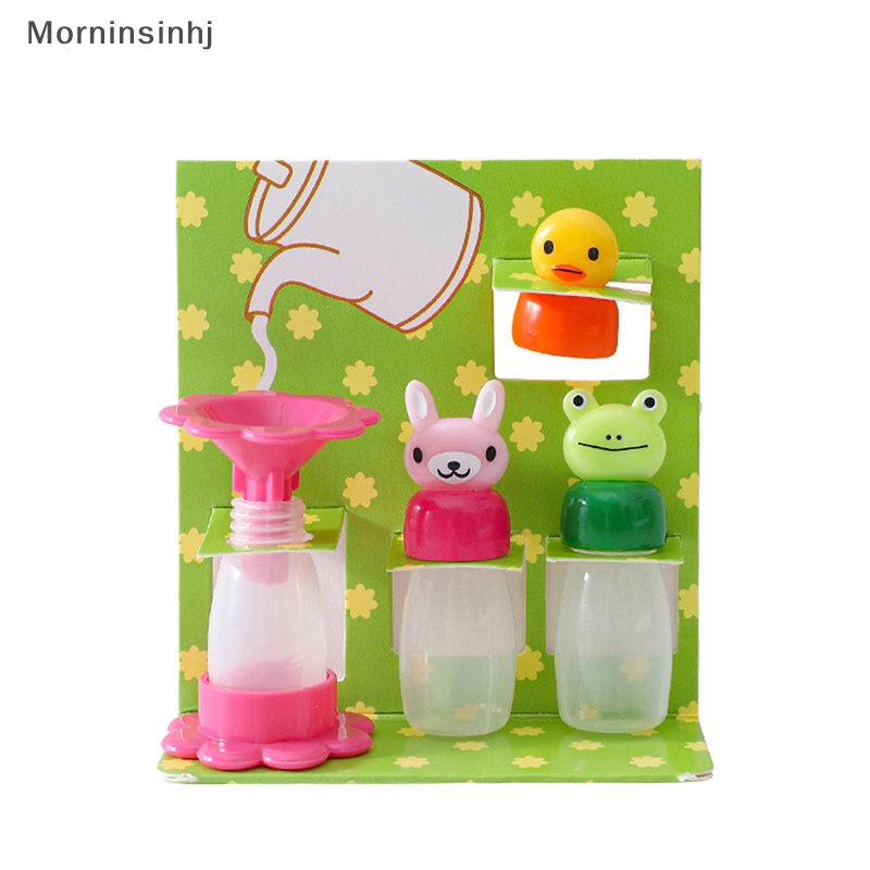 Mornin 4Pcs /set Botol Saus Bumbu Mini Kelinci Lucu Kodok Bebek Untuk Wadah Bekal id