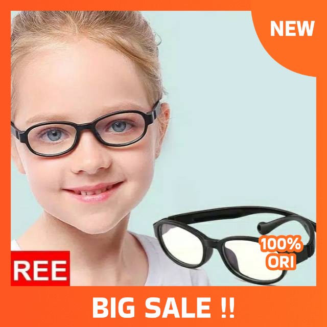 Kacamata Anti Radiasi Anak Dari Hp laptop Kaca Mata Komputer Frame oval kecil