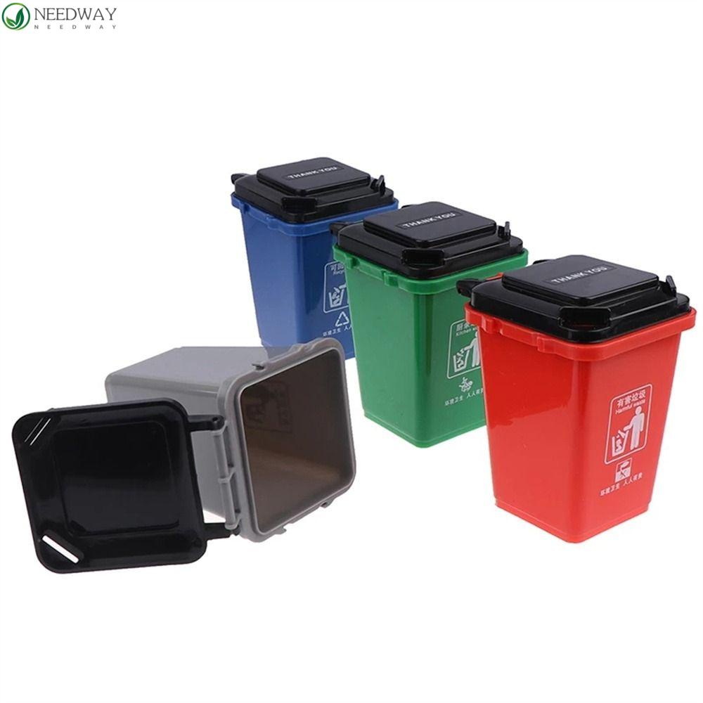 NEEDWAY Needway Tempat Sampah Mini Untuk Anak Kawaii Home Storage Can Desktop Organizer Plastik Decor Mainan Mini Waste Bin