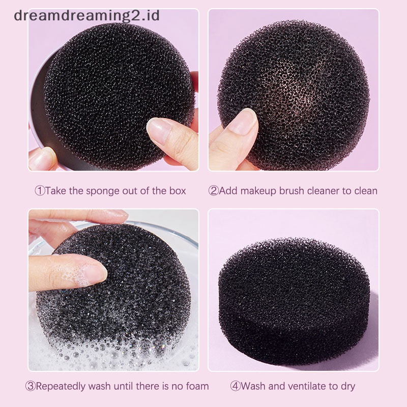 (drea) Makeup Brush Cleaner Sponge Eyeshadow Spons Pembersih Make Up Brushes Cleaner //